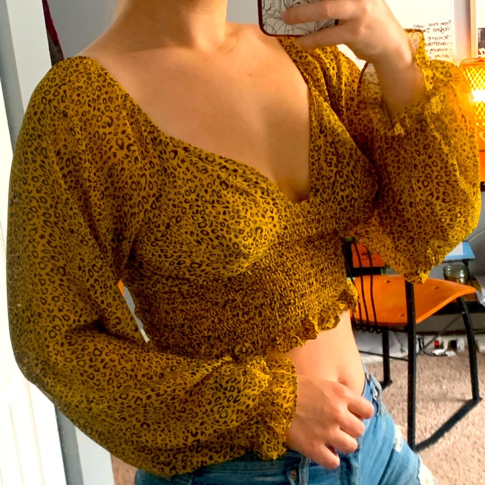 Long Sleeve FashionNova Cropped Top